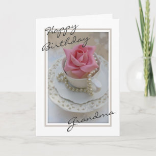 Personalised Birthday Card - Shabby Chic