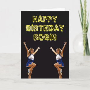 Personalised Birthday Card with Cheerleaders