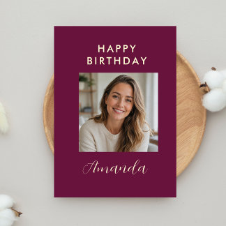 Personalised Birthday Card With Photo