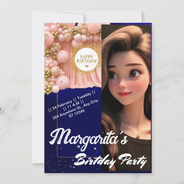 Personalised Birthday Cards  (Front)