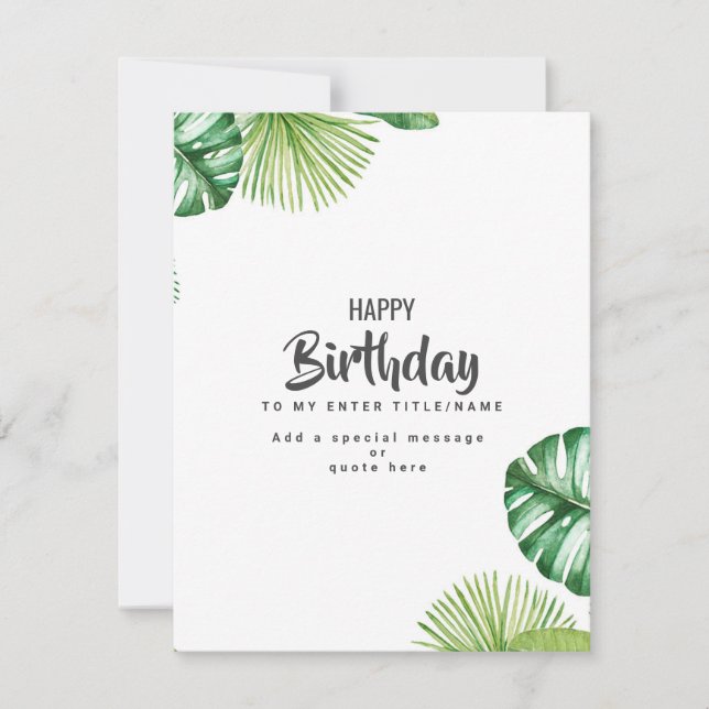 Personalised birthday cards -Birthday card creator (Front)