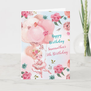 Personalised Birthday Cards for 5 Year Old Girl