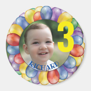 Personalised Birthday Circle Magnet