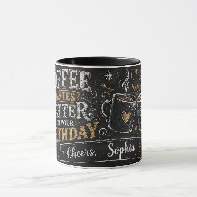 Personalised Birthday Coffee Mug (Center)