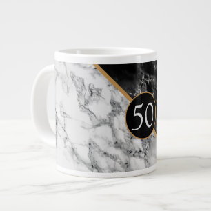 Personalised Birthday Coffee Mug Marble Design