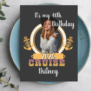 Personalised Birthday Cruise Custom Face  Postcard