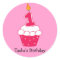 Personalised Birthday Cupcake Stickers
