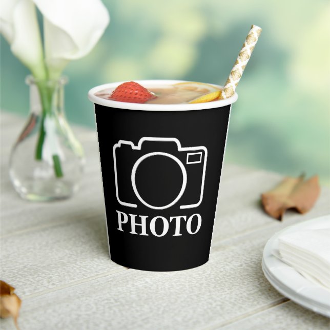 Personalised Birthday Gift Idea Upload Your Photo Paper Cups (Insitu)