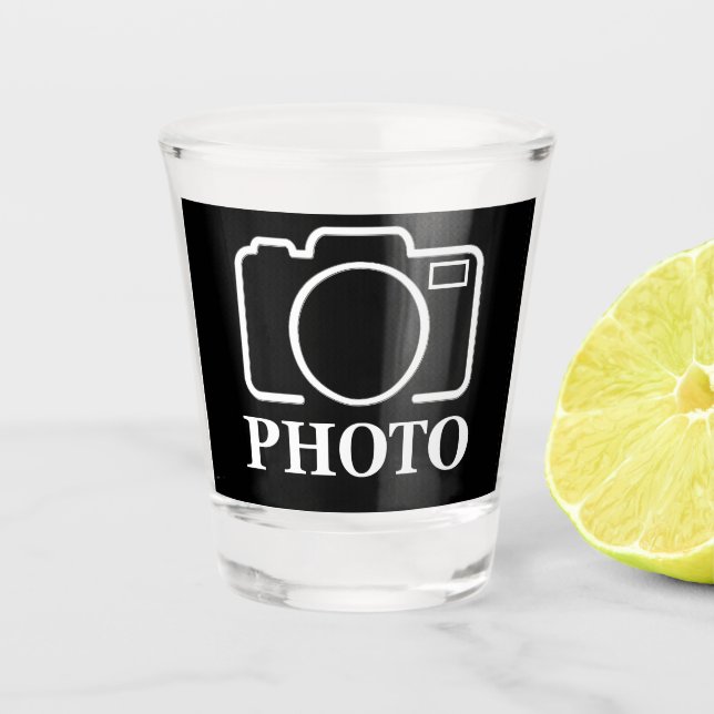 Personalised Birthday Gift Idea Upload Your Photo Shot Glass (Front)
