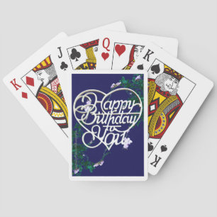 Personalised Birthday Gifts Classic  Playing Cards