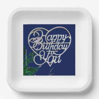 Personalised Birthday Gifts Square Paper Plate