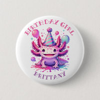 Personalised Birthday Girl | Anime Axolotl