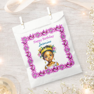Personalised Birthday Girl Princess of Colour Favour Bags
