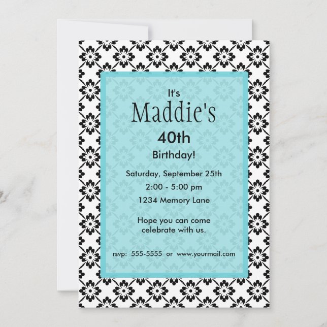 Personalised Birthday Invitation (Front)