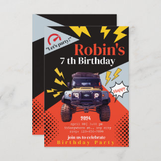 Personalised Birthday Invitation, Custom Party Invitation