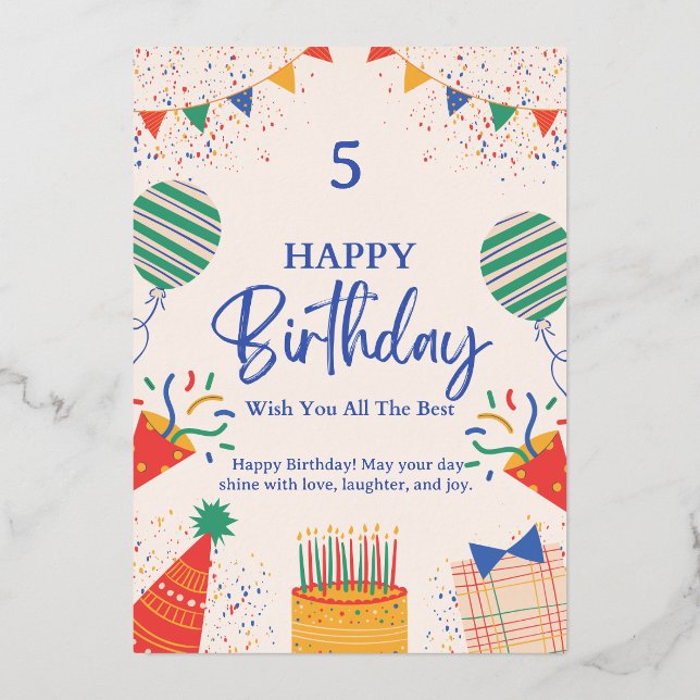 Personalised Birthday Invitations | Custom Party  (Front)