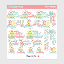 Personalised Birthday Labels | Custom Stickers