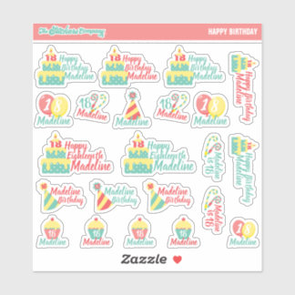 Personalised Birthday Labels | Custom Stickers