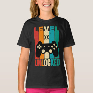 Personalised Birthday Level XX Unlocked T-Shirt
