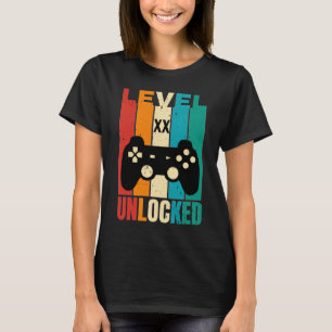 Personalised Birthday  Level XX Unlocked T-Shirt
