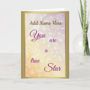 Personalised Birthday luxury modern design Card