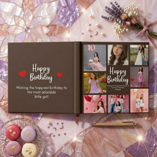 Personalised Birthday Memory Book for Girls