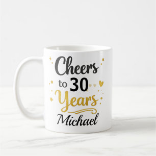 Personalised Birthday Mug Cheers To Years Gift