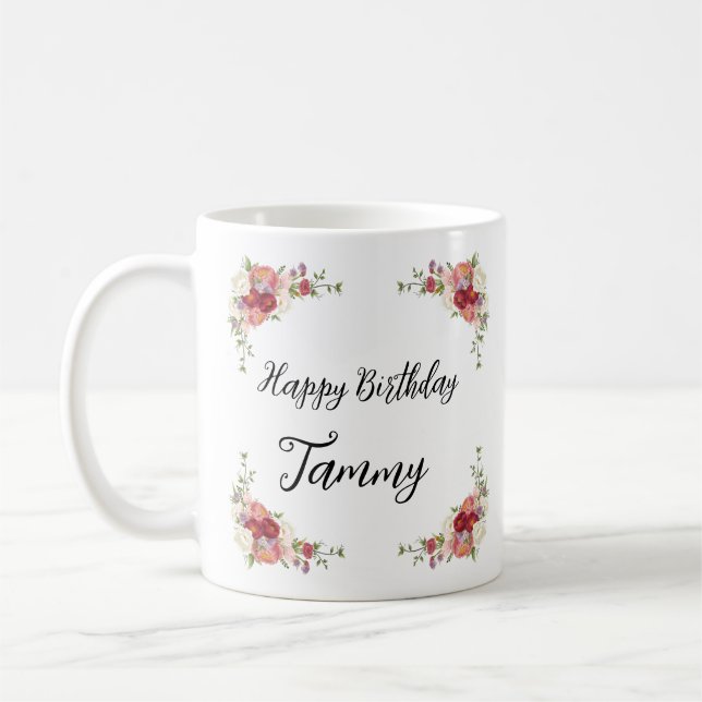 Personalised Birthday Mug – Custom Name & Celebrat (Left)