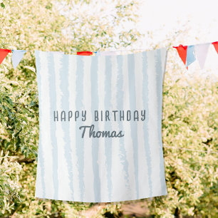 Personalised Birthday Name Sheet Backdrop Banner Tapestry