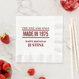 Personalised Birthday Napkins