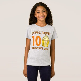 Personalised Birthday Party Favour Cupcake Cake T-Shirt