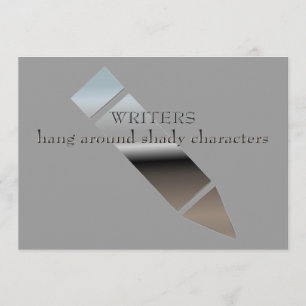 Personalised Birthday Party for Writers Invitation