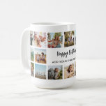 Personalised Birthday Photo Collage Mug<br><div class="desc">Create your own personalised birthday photo collage gift mug. Add your own heartfelt happy birthday message or custom text amongst 18 of your favourite pictures in a modern grid design.</div>