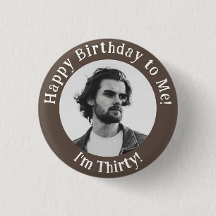 Personalised Birthday Photo, Your Picture Badge
