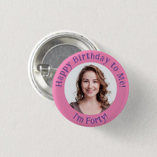 Personalised Birthday Photo, Your Picture Badge