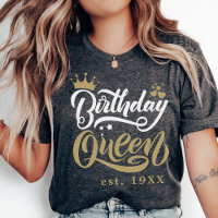 Personalised Birthday Queen Custom Matching Party