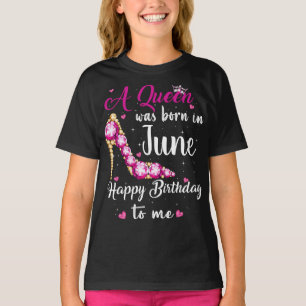 Personalised Birthday Queen Happy Birthday To Me T-Shirt