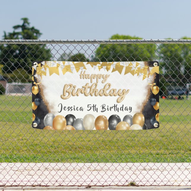 Personalised birthday Welcome  Banner (Insitu)