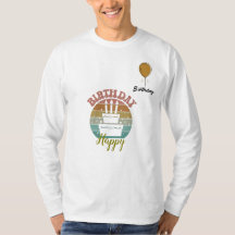 Personalised Birthday Wishes Embroidered T-Shirts 