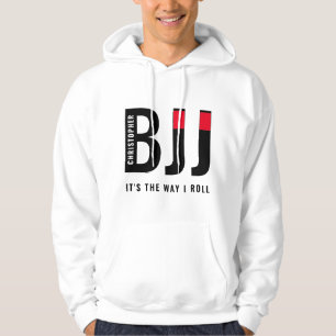 Personalised BJJ Brazilian Jiu Jitsu Black Belt Hoodie