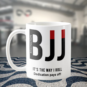 Personalised BJJ Jiu Jitsu Black Belt Edition Coffee Mug