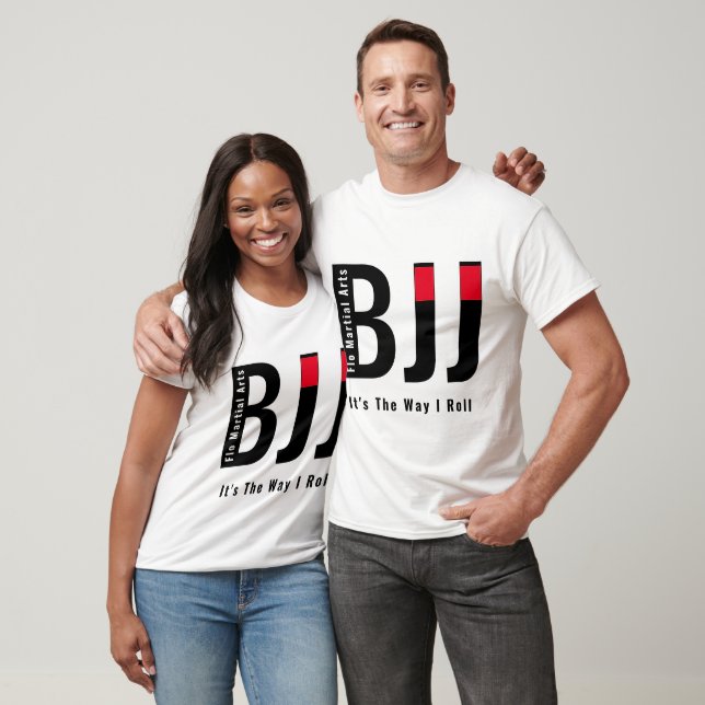 Personalised BJJ Jiu Jitsu Black Belt Men's Unisex T-Shirt (Unisex)