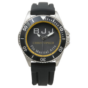 Personalised BJJ Jiu Jitsu Edit Name And Team Watch