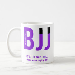 Personalised BJJ Jiu Jitsu Purple Belt Edition Coffee Mug