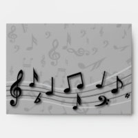 Personalised black and grey musical notes