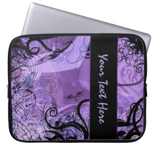Personalised Black and Purple Goth Pattern Sleeve