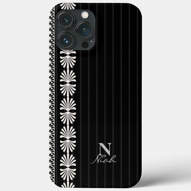 Personalised Black and White Case-Mate iPhone Case (Back)
