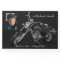 Personalised Black and White Motorcycle Memorial