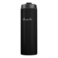 Personalised Black and white script chic