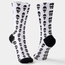 Personalised Black and White Skull pattern